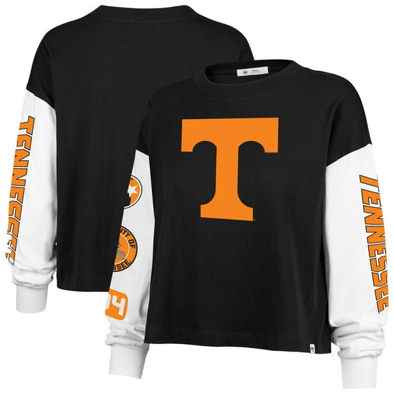 Women's '47 Black Tennessee Volunteers Sydney Long Sleeve T-Shirt