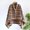 #0110-Coffee, variant on Neewe Warm Poncho, Wearable Blanket Cozy Warm Poncho Cape Throw , Gift for Elderly Mom, Classic Print