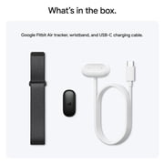 Google Fitbit Air - Screenless Fitness and Health Tracker - Personalized AI-Powered Coaching - Works with Android and iOS - Obsidian - One Size