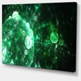 thumbnail image 2 of Green Spherical Water Droplets - Floral Canvas Art Print, 2 of 4