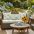 thumbnail image 6 of Outdoor Pillow Cover Sage Green Flowers Set of 2 Waterproof Throw Pillowcases Watercolor Floral Leaf Decorative Patio Furniture Pillows for Couch Garden Indoor & Outdoor Use, 6 of 9