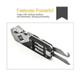 thumbnail image 4 of Clé à Molette Réglable en Acier Inoxydable 17-en-1 Pliable Outil Multifonctionnel Tournevis Kit, 4 of 6