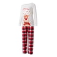 thumbnail image 3 of KOMOO Family Christmas Pjs Matching Sets Elk Print T-shirt Trousers Christmas Pajamas for Family Outfits, 3 of 9