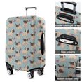 thumbnail image 5 of Pug and Love Heart Luggage Cover Fashion Suitcase Cover Baggage Covers Fit 25-28 Inch Luggage (Go Travel), 5 of 5