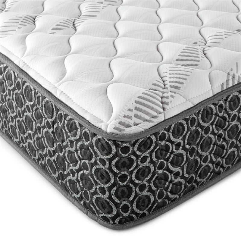 Coaster Hayes Fabric Eastern King Firm Tight Top Hybrid Mattress in White