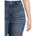 thumbnail image 4 of Terra & Sky Women's Plus Size Destructed Curvy Jeans, 4 of 6