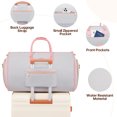 thumbnail image 4 of MIUSSE Convertible Garment Bag for Travel 2-in-1 Garment Duffle Bag 60L Carry On Garment Weekender Bag Hanging Suitcase Suit Travel Duffel, 4 of 7