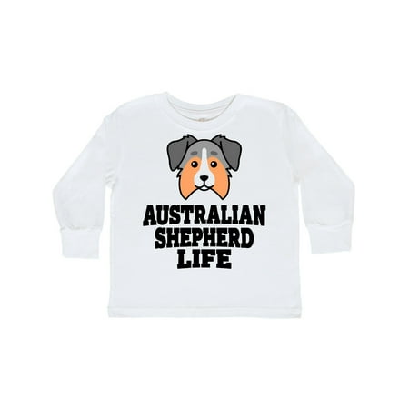 

Inktastic Australian Shepherd Life Gift Toddler Boy or Toddler Girl Long Sleeve T-Shirt