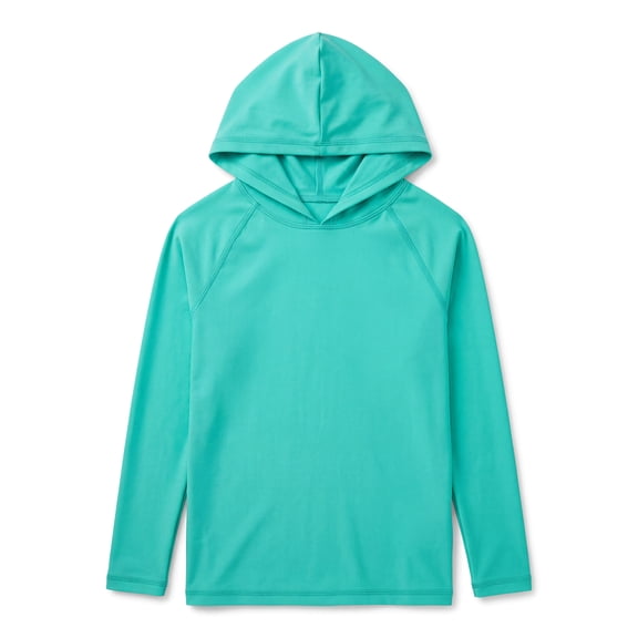 Ocean Gear Boys Long Sleeve Hooded Rash Guard Swim Top, Sizes 4-18