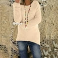 thumbnail image 2 of Chandails pour Femmes Unis Coupe Ample Blouse Légère Confortable Hauts Automne Hiver Manches Longues Hauts Décontractés Col Rond Chandail Hauts Noir P, 2 of 4