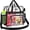 Black, variant on Clear Bag for Stadium Events, 12×6×12 Clear Tote Bag with Adjustable Strap for Sports Work Festival Concert - Black
