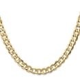 thumbnail image 3 of 14K Gold 6.75mm Open Concave Curb Chain 18", 3 of 5
