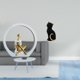 thumbnail image 2 of Elegante Escultura De Niña Y Gato Para Dormitorio, Estantería, Centro De Mesa, Decoración De Resina Versátil, Adorno Coleccionable Para Sala De Estar., 2 of 8