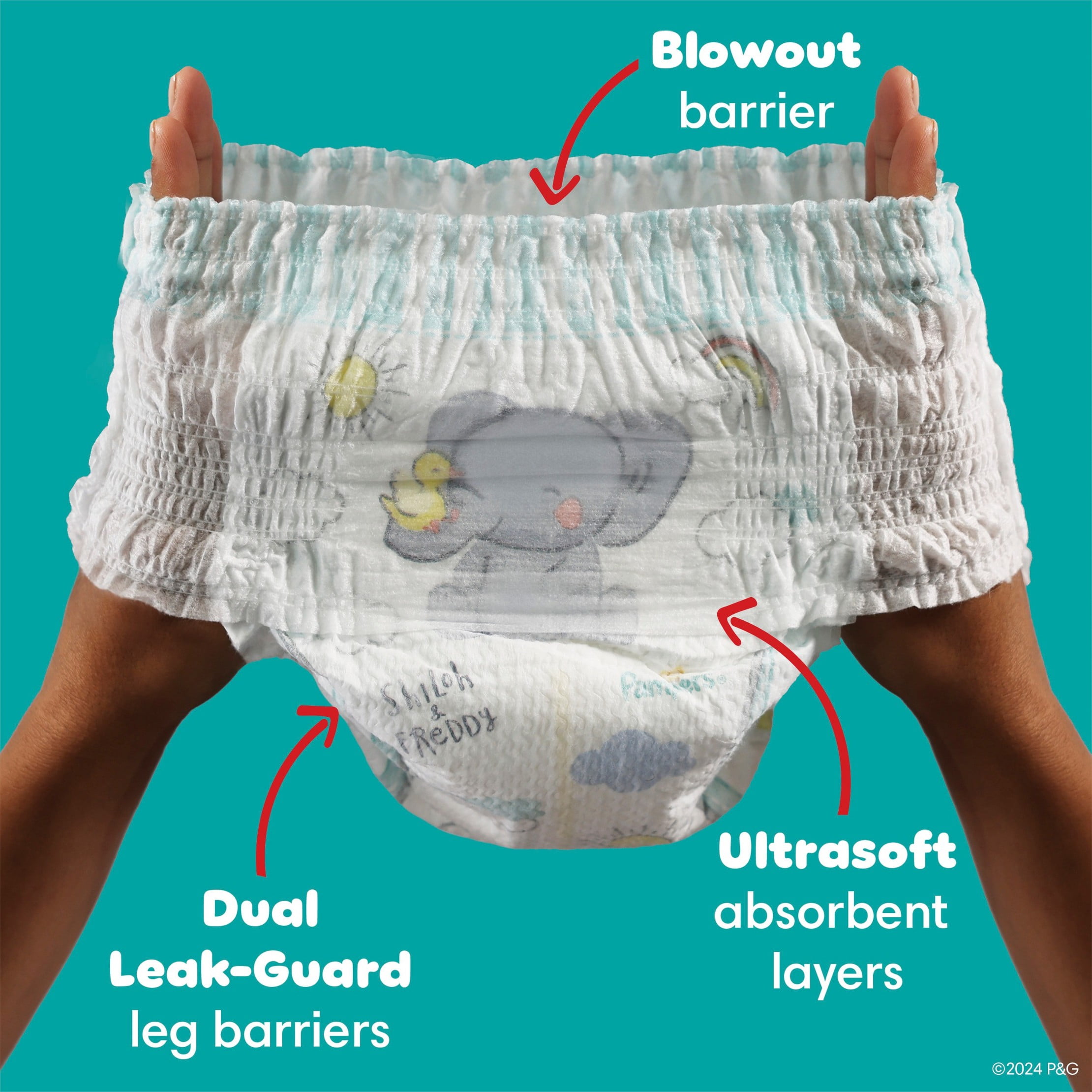 Swaddler 360 Disposable Baby Diapers - Size 5 - 52ct