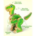 thumbnail image 5 of Coogam Build Your Own Dinosaurs Toy, Snap Together Building Dinosaurs Playset, Wooden STEM Take Apart Dinosaur Builder, Montessoi Fine Motor Building Toy for 3 4 5 Years Old, 5 of 8