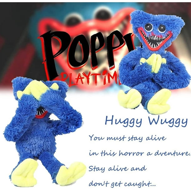 Huggy Wuggy Poppy Playtime Plush toy, Blue Christmas Cartoon Plush Toy
