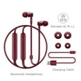 thumbnail image 5 of TCL Bluetooth Sports In-Ear Headphones, Burgundy Crush, MTRO100BTRD, 5 of 5