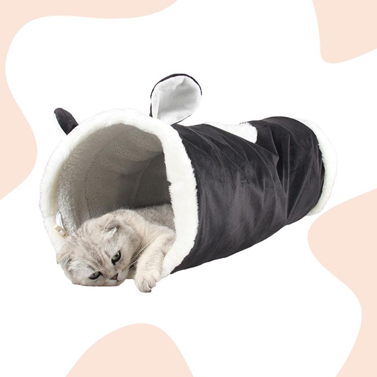 Black hot sale cat tunnel