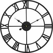 Sorbus Wall Clock, 16" round Oversized Centurian Roman Numeral Style Home Dcor