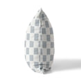 thumbnail image 4 of Checkered Slate Blue Throw Pillow, 4 of 4