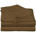 thumbnail image 3 of Top Split California King 100% Egyptian Cotton 1000 Thread Count, Adjustable Beds -Top Split California King Sheets Sets (4 Pcs) Split Down 32" inches from The Top - Taupe Solid, 18" Deep Pocket, 3 of 8