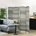 thumbnail image 2 of HOMCOM 6 Ft Folding Room Divider, Privacy Screen for Home Office Bedroom, 2 of 10