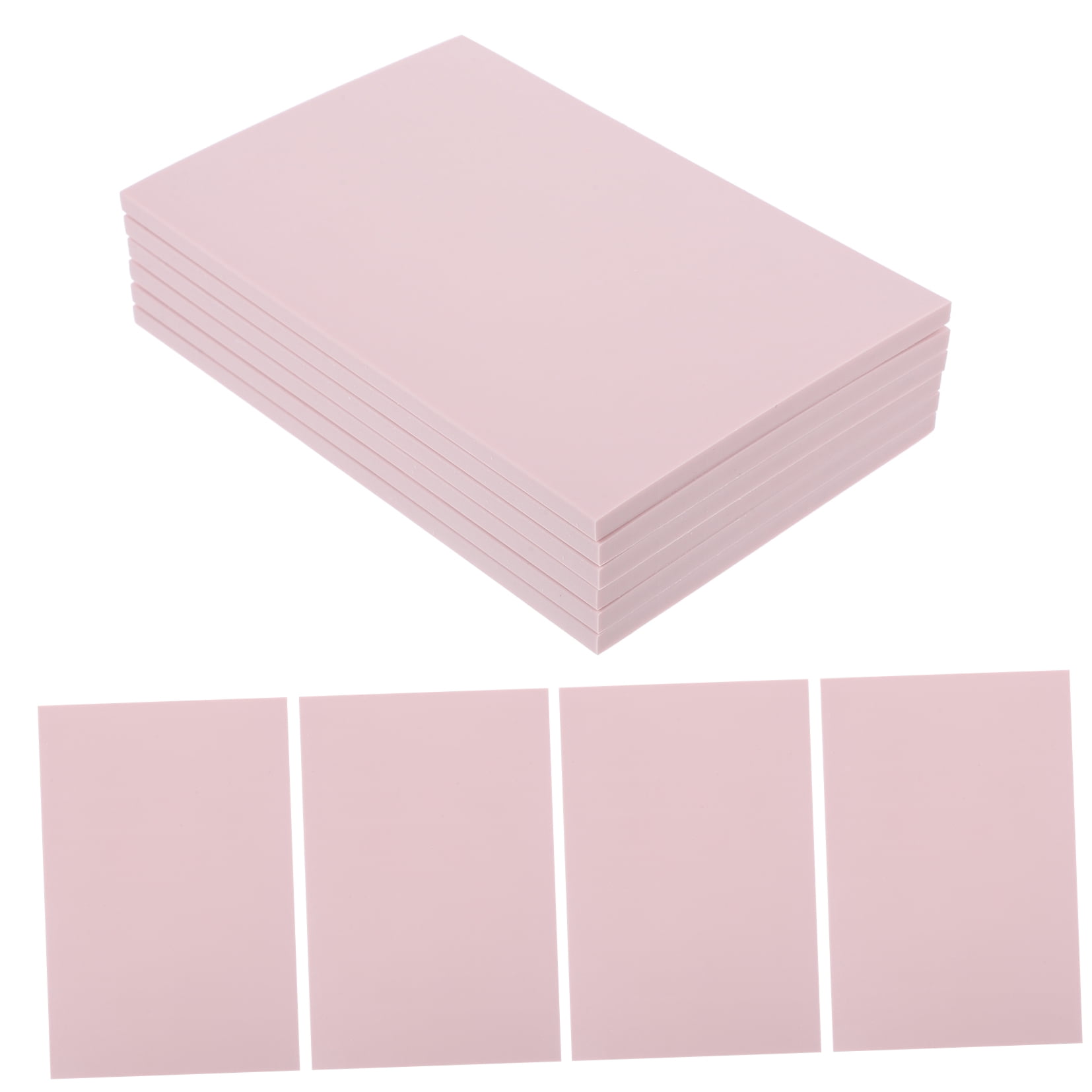 Masteelf  10 Pcs Rubber Carving Blocks Professional Ink Pads for Stamping Kids Letter Stamps Clay Pink