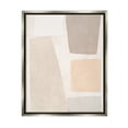 thumbnail image 3 of Stupell Industries Geometric Abstract Collage Blocked Neutral Brown Shapes Luster Gray Framed Floating Canvas Wall Art, 24x30, by June Erica Vess, 3 of 5