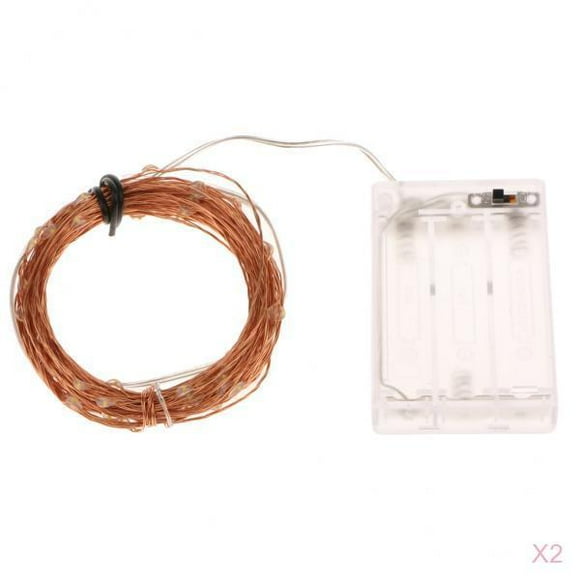 2 Piezas Luz tirarere Impermeable LED Iluminación Interior Ligera Flexible Decorativo Casa Yuyangstore Home LED Luces de cadena