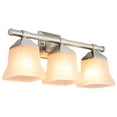 thumbnail image 2 of Sunlite Modern Vanity Light Fixture, Square Bell-Shaped Frosted Glass Shade, Medium Base (E26) Socket, Standard A19 (100W Max), Brushed Nickel, 2 of 6