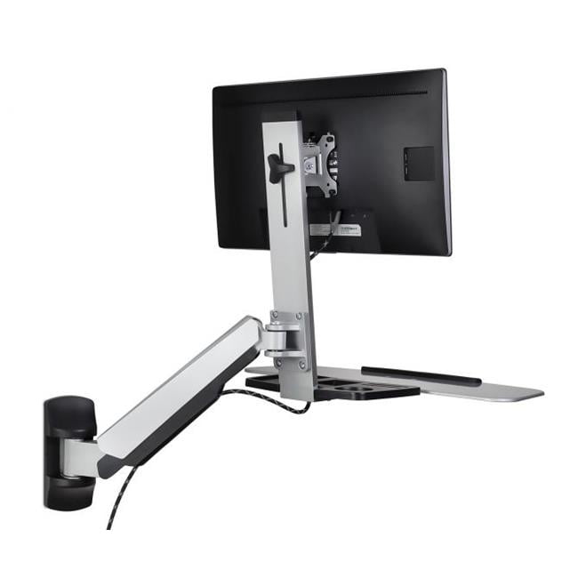 Sit Stand Wall Mount Workstation & Stand Up Computer Station with