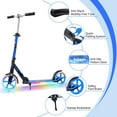 thumbnail image 2 of BELEEV Scooters for Boys,  Kick Scooter 2 Wheel for Adults Teens, 4 Adjustable Handlebar, Lightweight, Foldable, up to 220lbs, Blue, 2 of 8