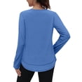 thumbnail image 5 of Camiseta XIEERDUO de manga larga con protección solar UPF 50+, color azul M, 5 of 5