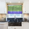 thumbnail image 6 of Green Forest and Lake 27"x24" Linen Look Cafe Curtain Set with Privacy and UV Protection, 6 of 8