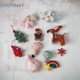 thumbnail image 2 of Atrezos para fotografía de bebés recién nacidos de Dvotinst, Mini lana hecha a mano, muñecos de animales lindos de Navidad, accesorios para sesión de fotos en estudio de Papá Noel, 2 of 4