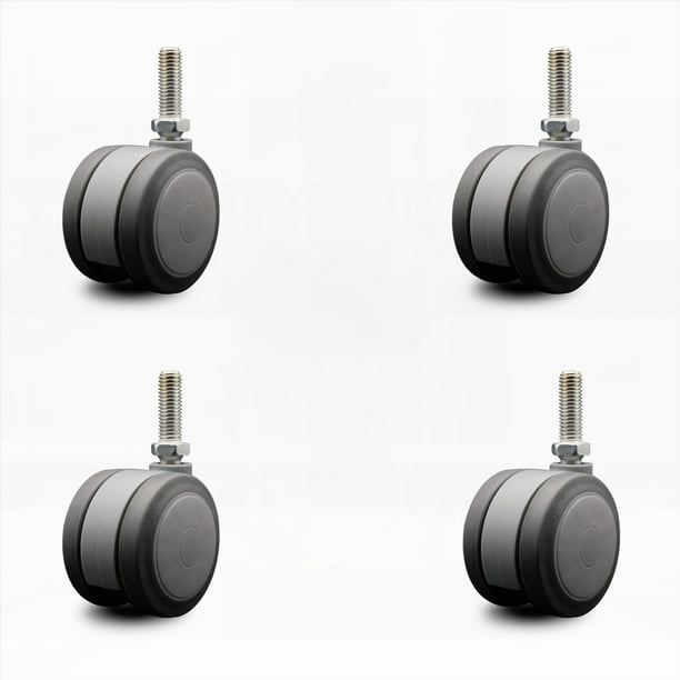 3 Inch Extra Large Heavy Duty Floor Safe Office Chair Casters Gray