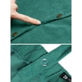 thumbnail image 6 of INSPIRE CHIC Women's Straps A-Line Corduroy Mini Pinafore Overalls Skirt XL Green, 6 of 8