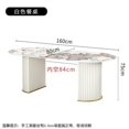 thumbnail image 1 of Luxury Modern Dining Room Sets Console Table Gold Oval Living Room Dining Tables White Yemek Masaları Kitchen Furniture TY20XP My Lux Decor Round, 1 of 13