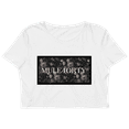 thumbnail image 2 of White Mule4orty Floral Frame Organic Crop Top, 2 of 10