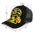 thumbnail image 3 of Cobra-Kai Baseball Cap Trucker Hat Mesh Ball Curved Brim Snapback Hat Adjustable Classic Men Women Hat, 3 of 7