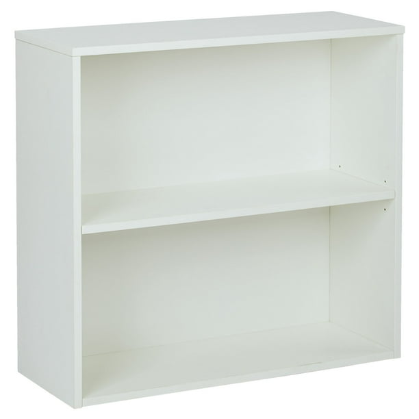 Osp Home Furnishings Prado 30 2 Shelf Bookcase 3 4 Shelf White Walmart Com Walmart Com