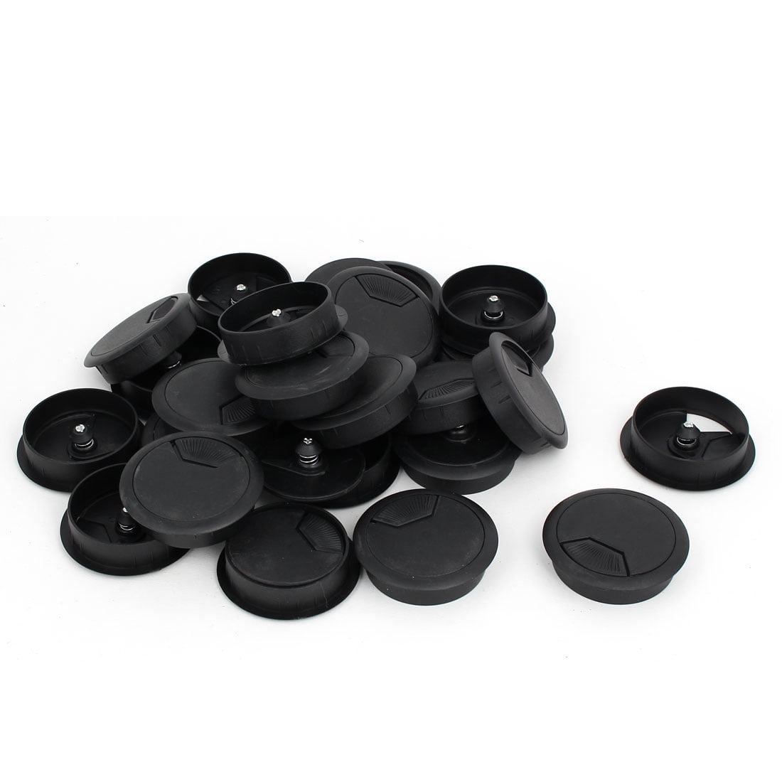 Computer Desk Plastic Round Grommet Wire Cable Hole Covers
