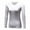 White, variant on Women Long Sleeve Velvet Compression Quick Dry Sports Running Athletic T-shirts Tops