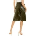 thumbnail image 2 of Dodo Bar Or womens  Ivgeniya Leather Bermuda Short, 40, Green, 2 of 3