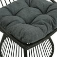 thumbnail image 2 of GDF Studio Apulia Outdoor Wicker 3 Piece Chat Set with Cushion, Grey, 2 of 9
