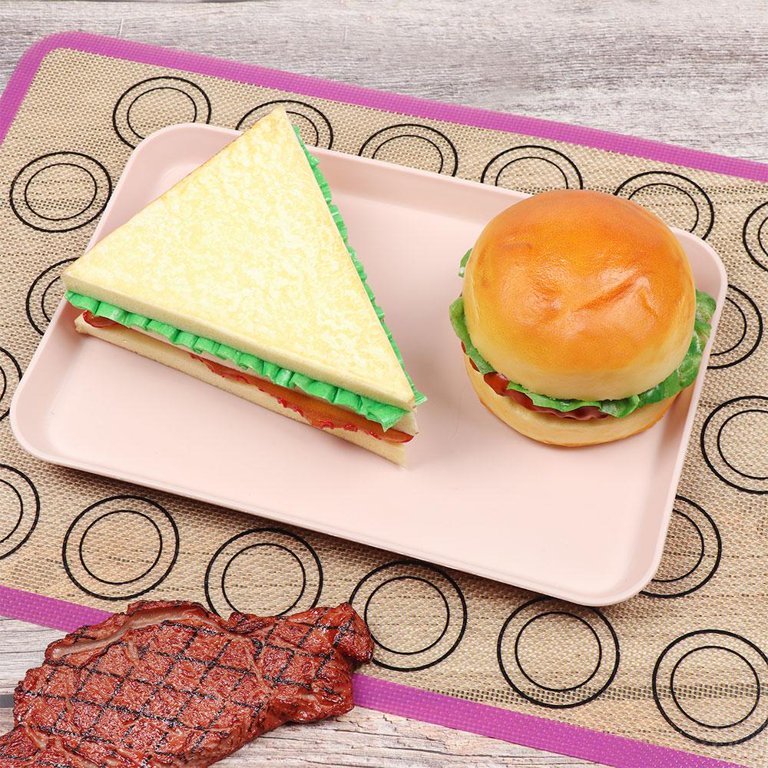 Silicone Pastry Cake Tray Heat Resistant Oven Sheet Liner Non Stick Baking  Mat Bakeware Mat ORANGE 42X29.5CM