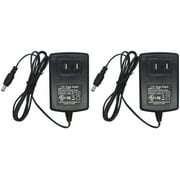 2-Pack AC to DC 12V 3A Power Supply Adapter 5.5mm x 2.1mm for CCTV Camera DVR NVR UL Listed FCC CY-123000