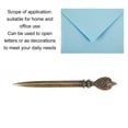 thumbnail image 3 of Letter Openers, Retro Envelope Opener Knife Lightweight Hand Made Envelope Cutter Compact Convenient Practical Attractive Decorative Envelope Slitter for Home[Brown], 3 of 9