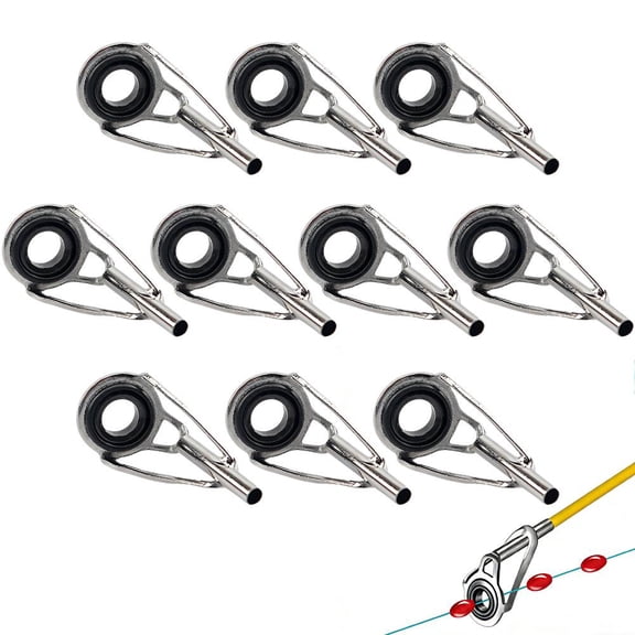 10-Piece Fishing Rod Tip Repair Kit