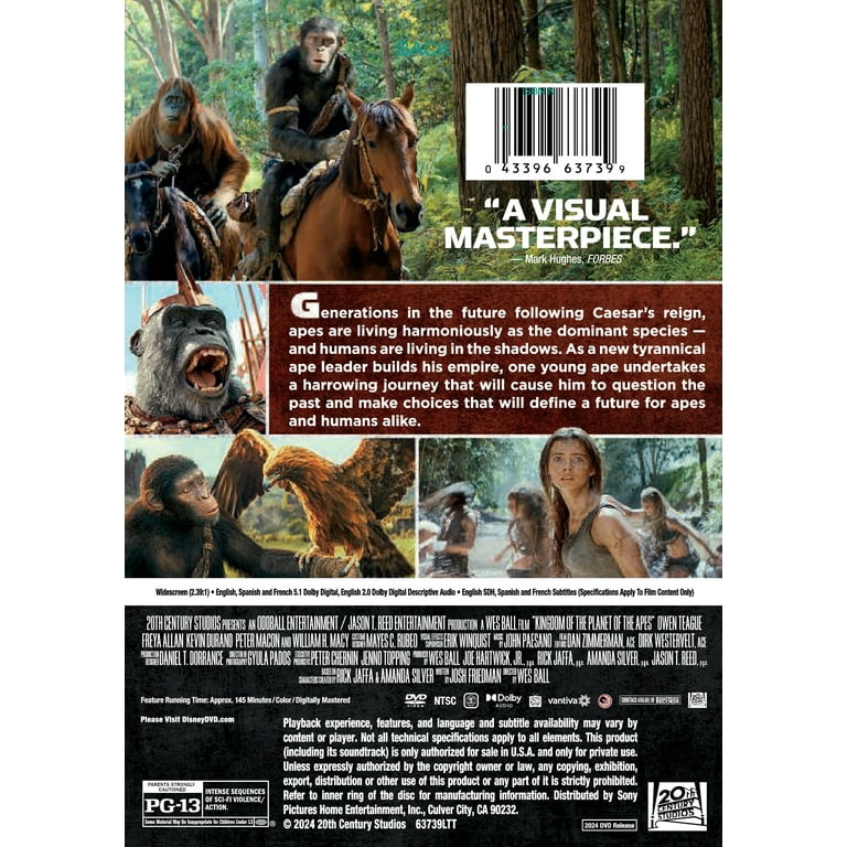 Kingdom Of The Planet Of The Apes (DVD), 20th Century, Sci